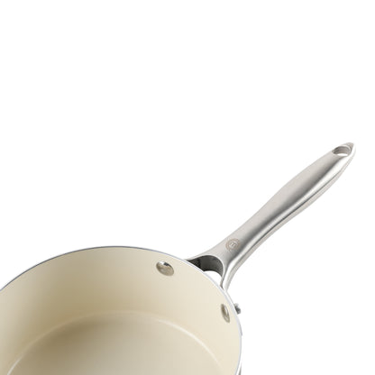 MasterChef Sage Elementa Saucepan with Lid Sage &amp; Cream