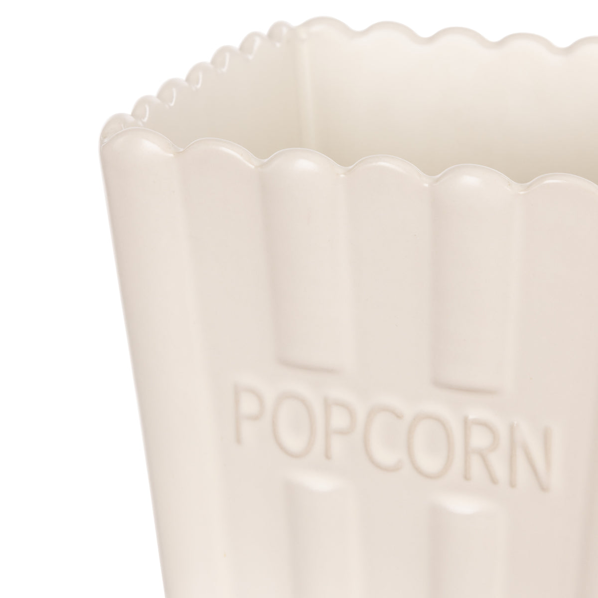 Davis &amp; Waddell Peggy Small Stoneware Popcorn Bowls 2pcs Set Off White
