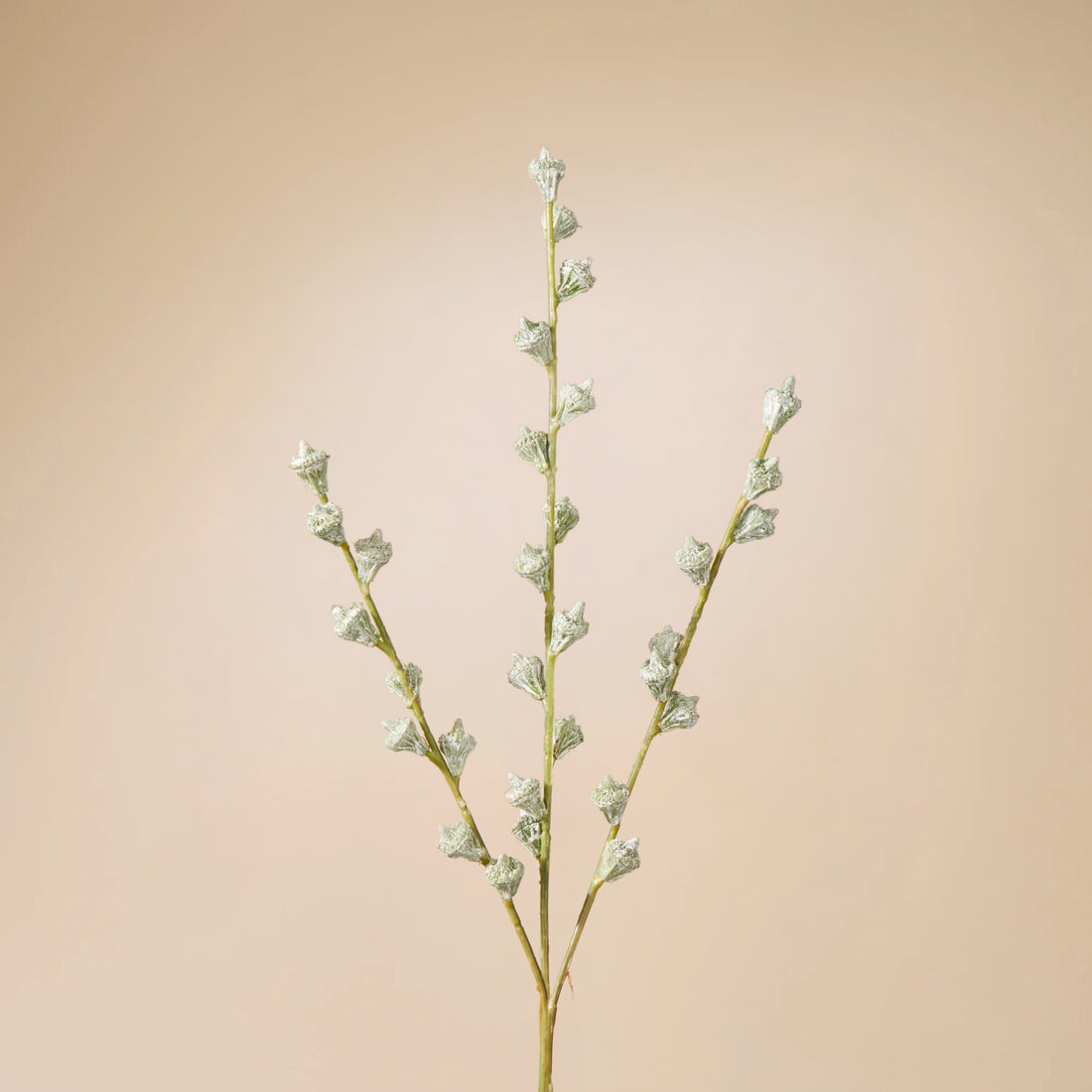 Faux Gumnut Spray | White - 62cm