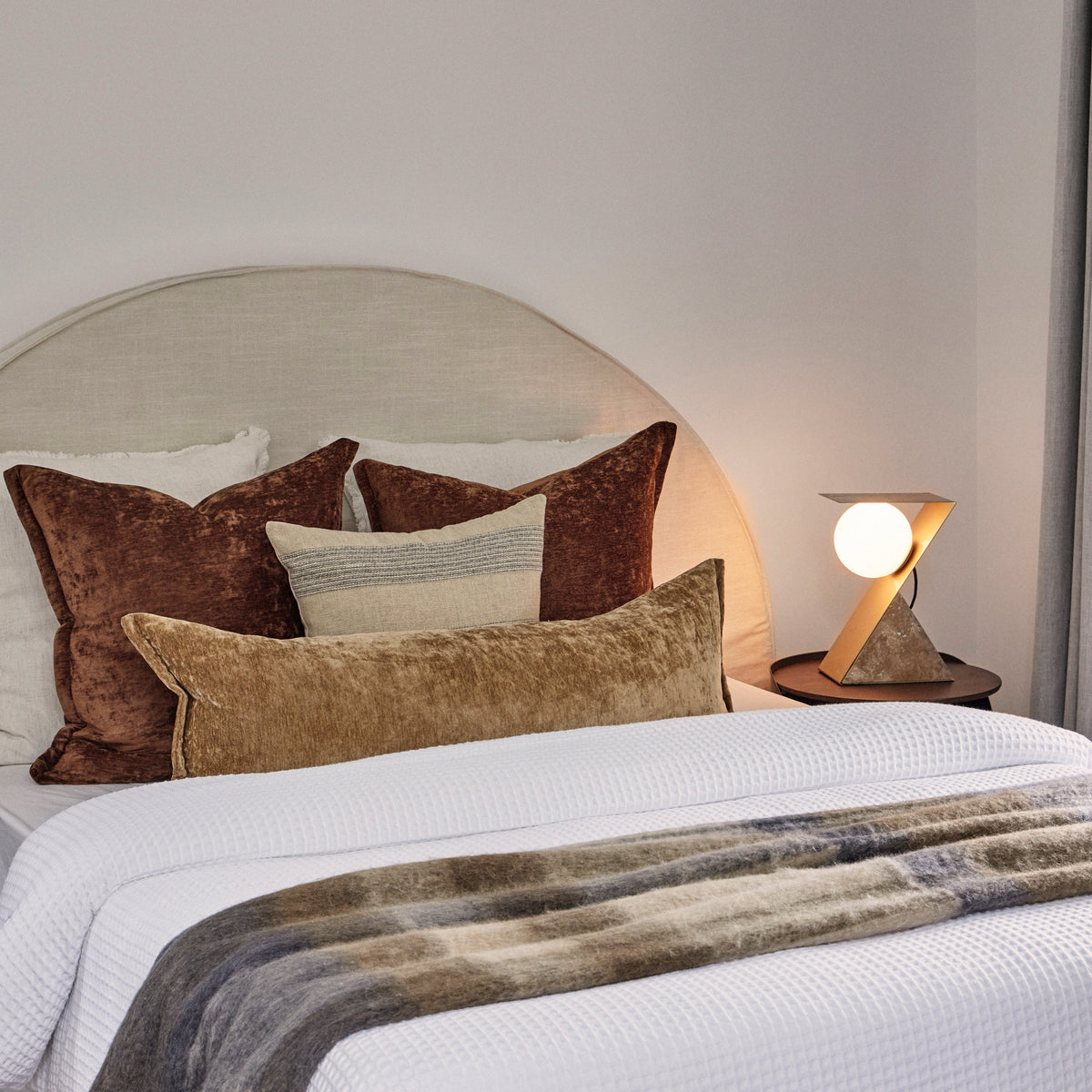 Grand Designs Sabi Table Lamp Brown