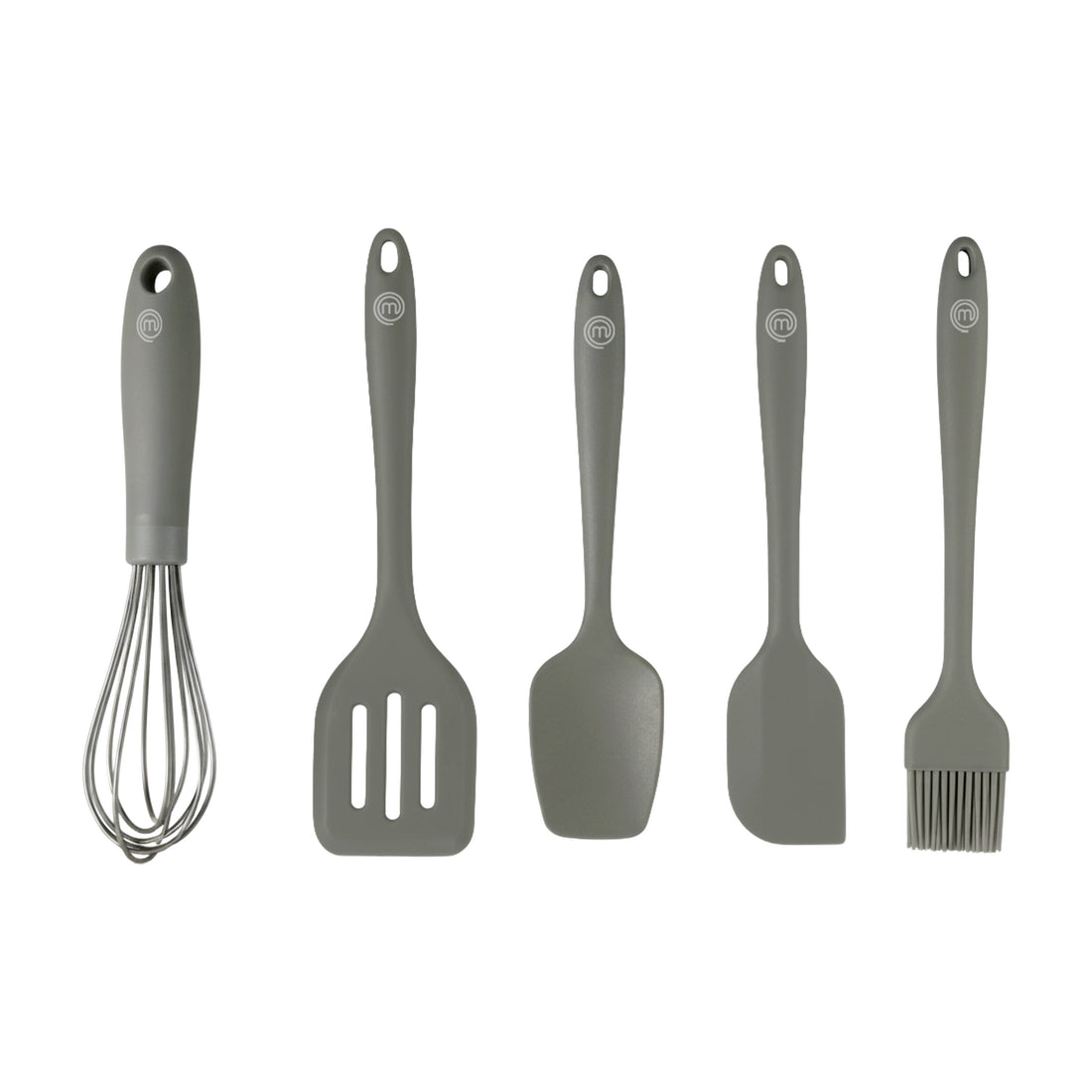 MasterChef Sage SilicoGrip 5pc Baking Utensil Set Sage