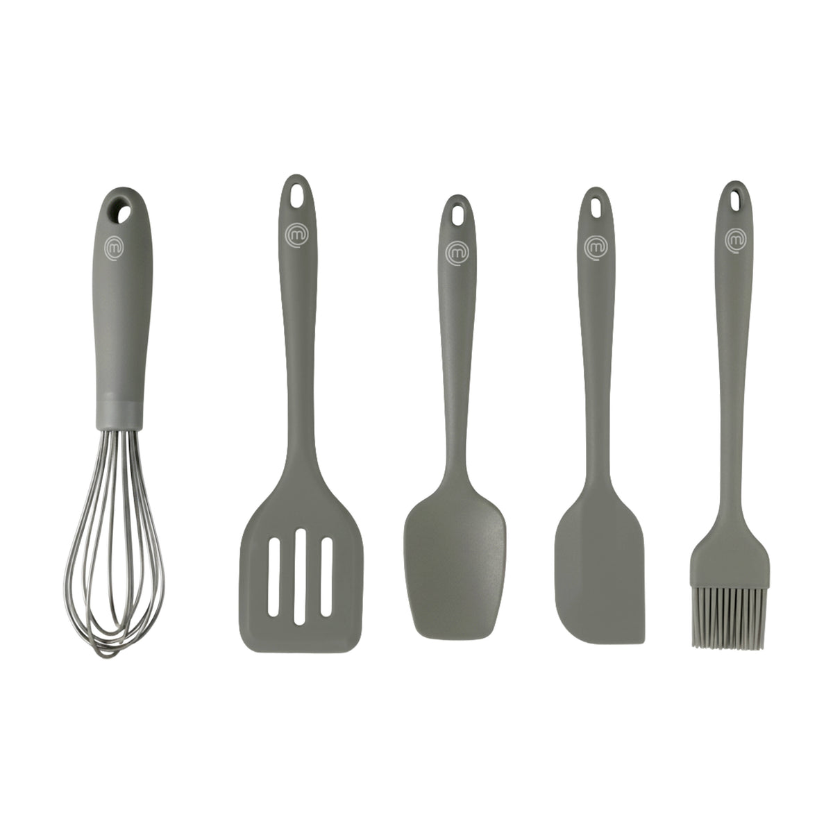 MasterChef Sage SilicoGrip 5pc Baking Utensil Set Sage