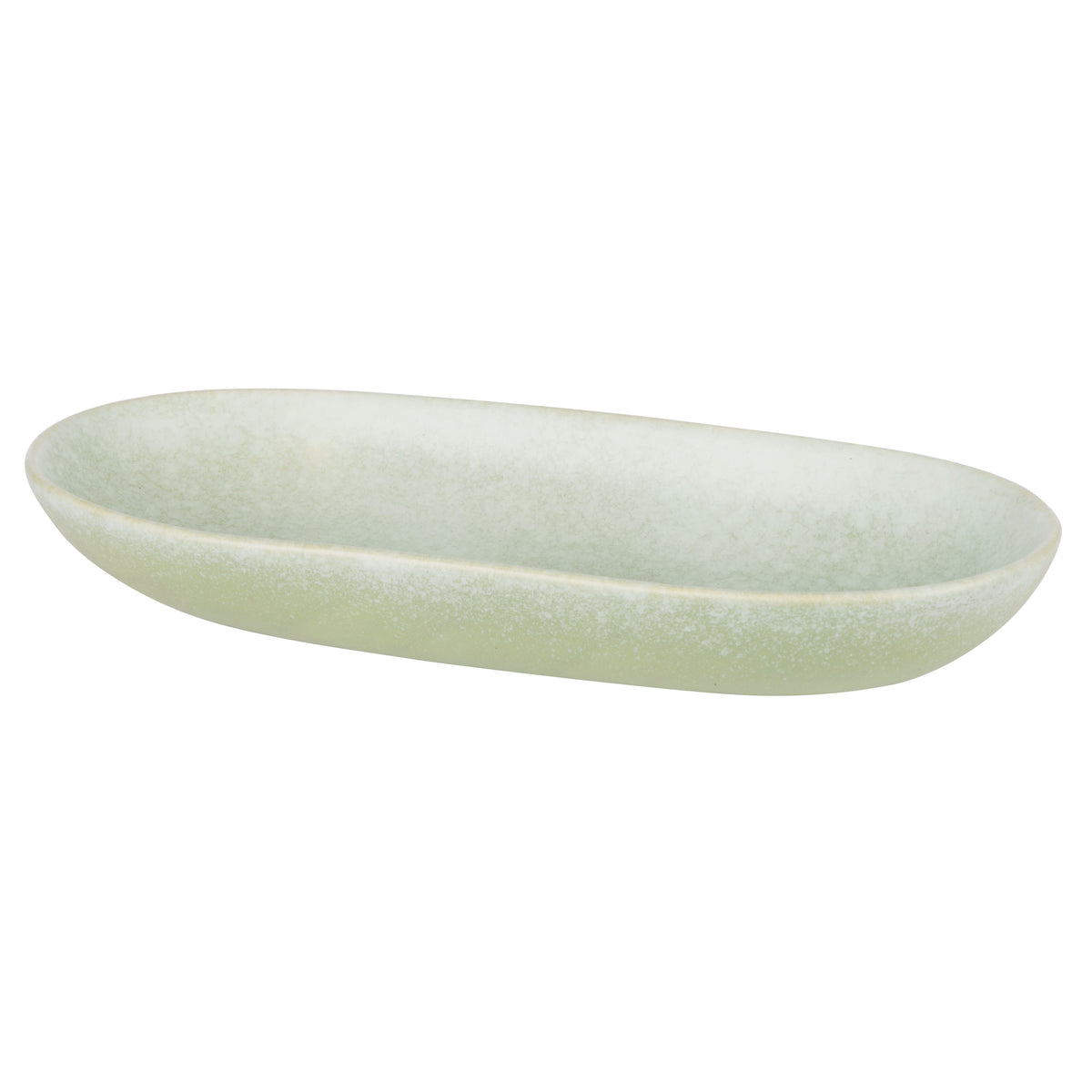 Davis &amp; Waddell Greta Porcelain Oval Serving Plate Mint Green