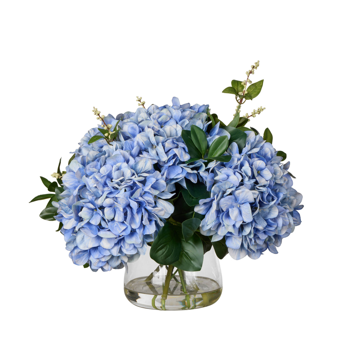 Faux Hydrangea Nite Berry-Classic Bowl | Blue - 55cm