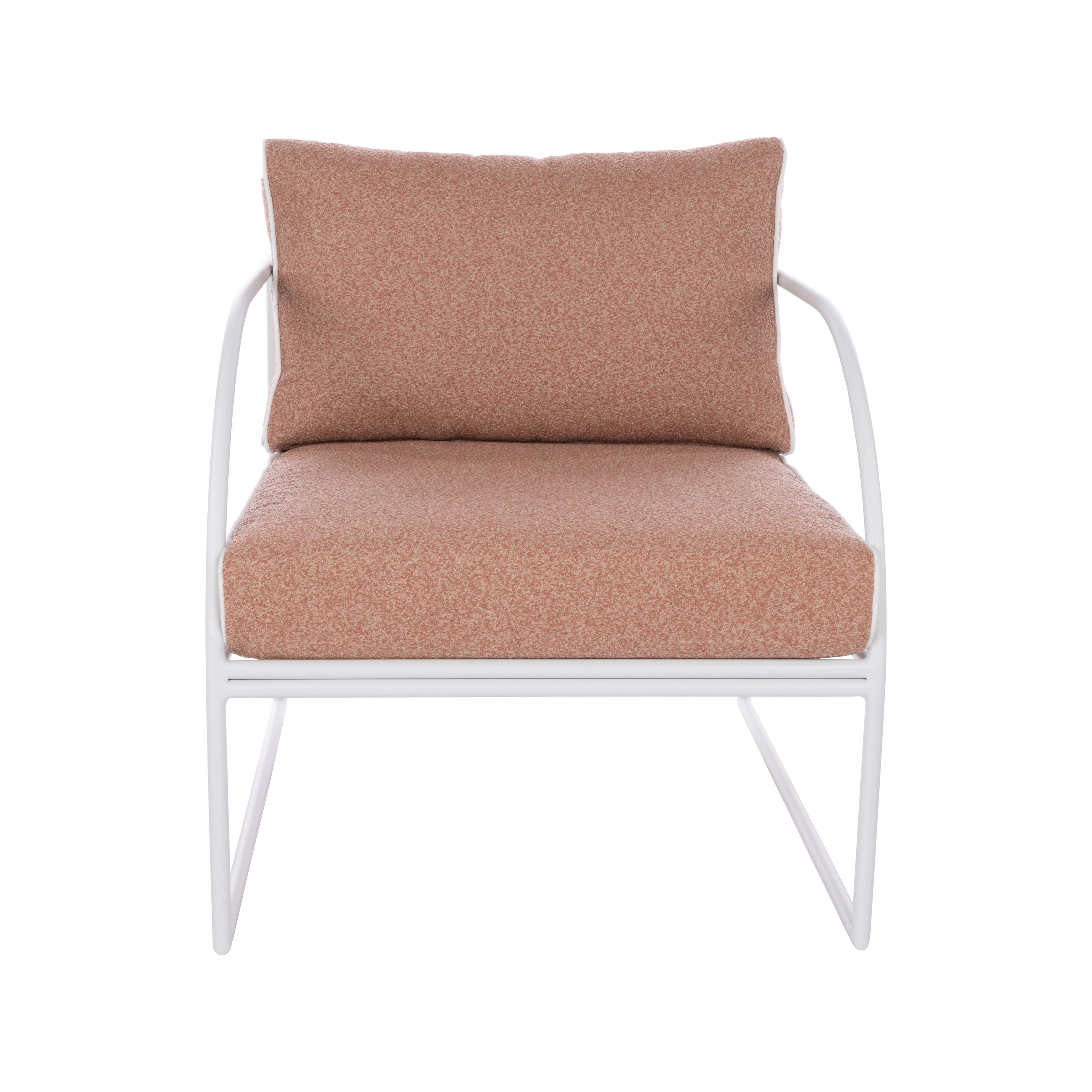 Amalfi Reeve Outdoor Arm Chair Pink &amp; White