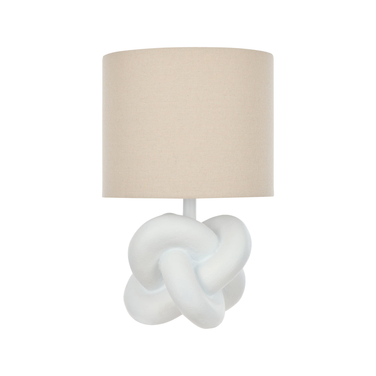Amalfi Fia Knot Table Lamp Natural &amp; White