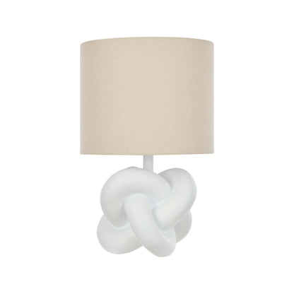 Amalfi Fia Knot Table Lamp Natural &amp; White