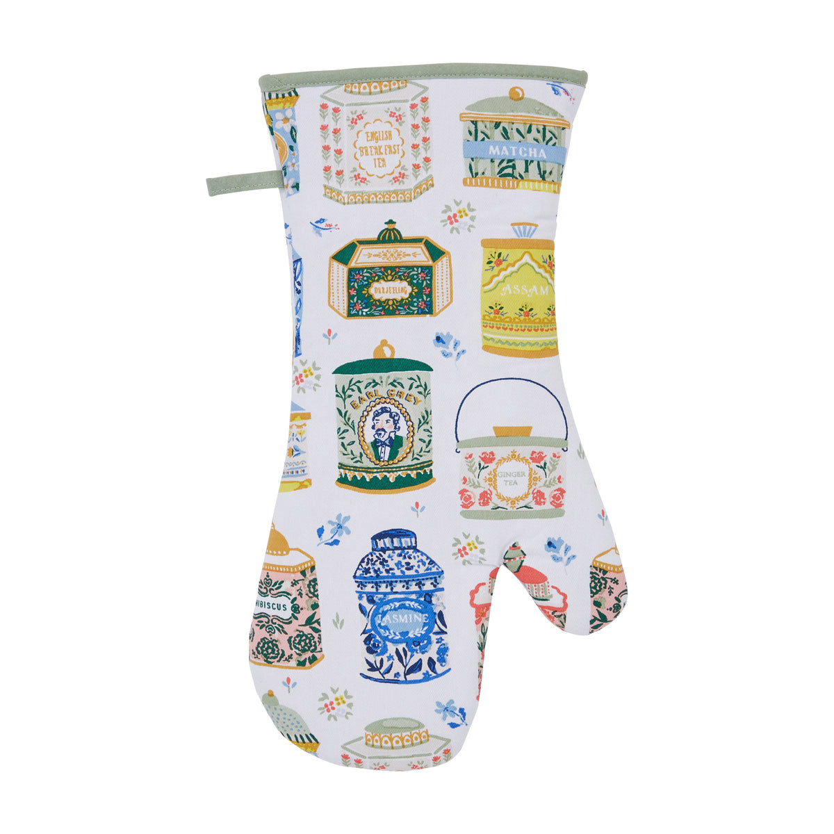 Ulster Weavers Tea Tins Oven Gauntlet Multi-Coloured
