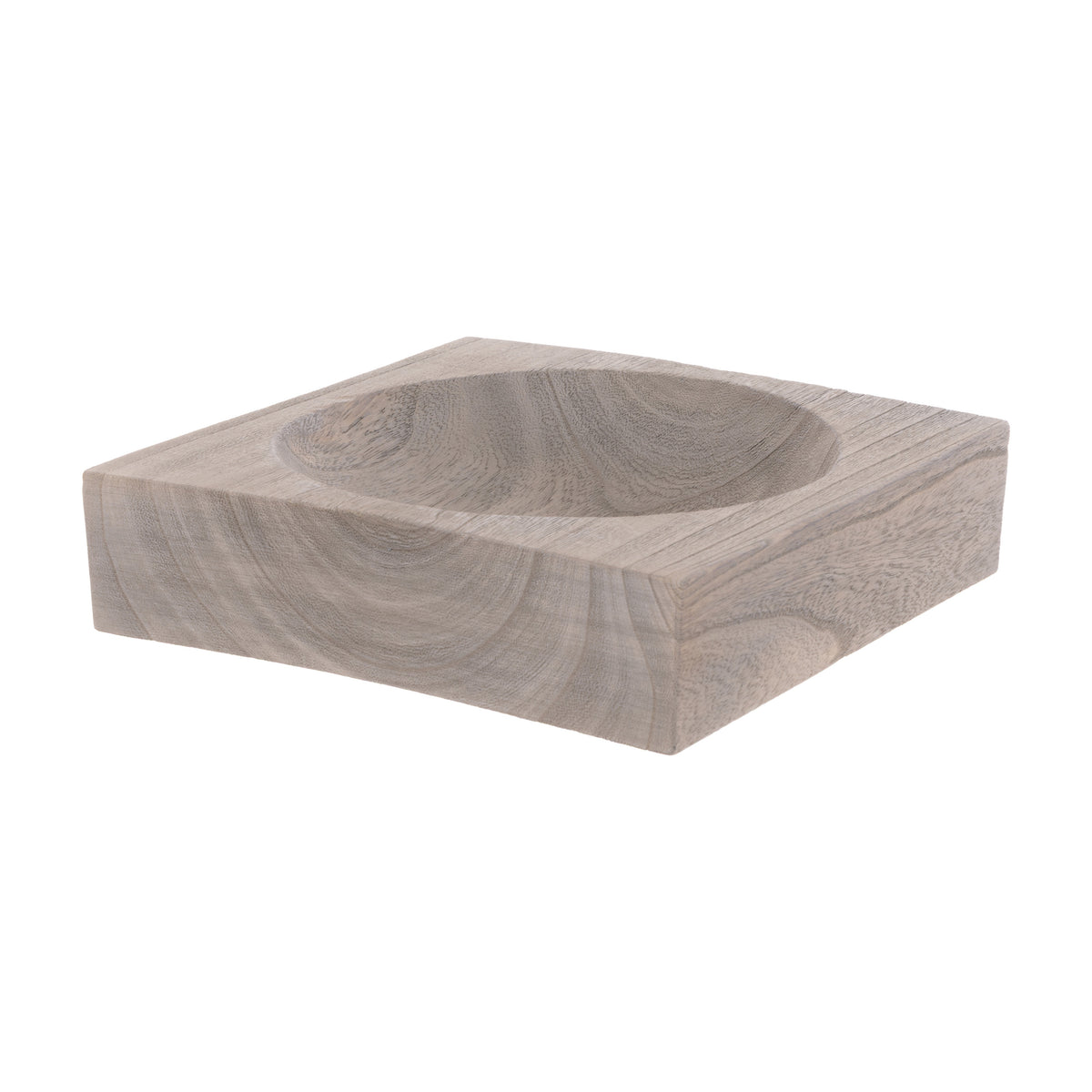 Amalfi Cillian Wooden Bowl Grey wash
