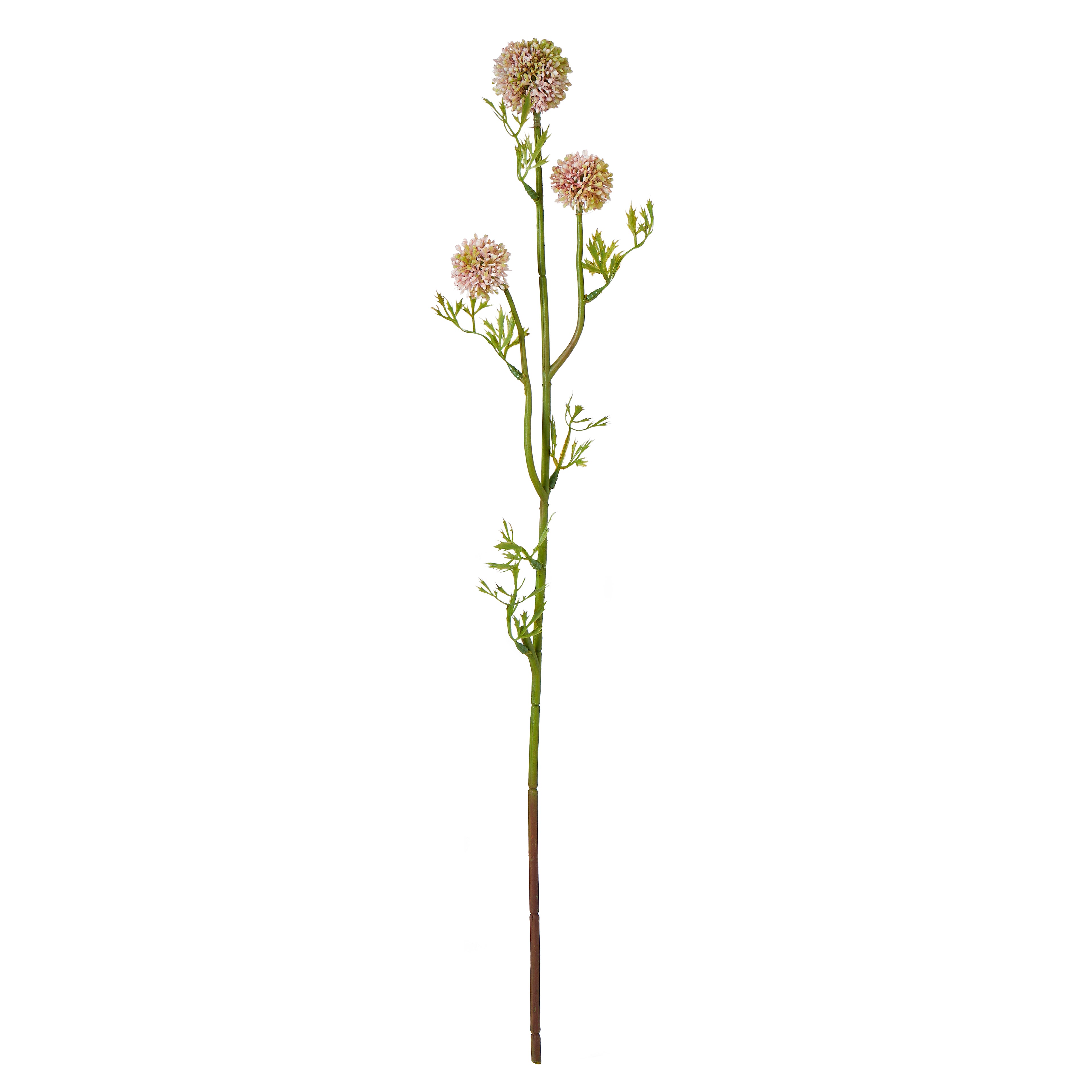 Faux Mini Allium Stem | Pink - 64cm