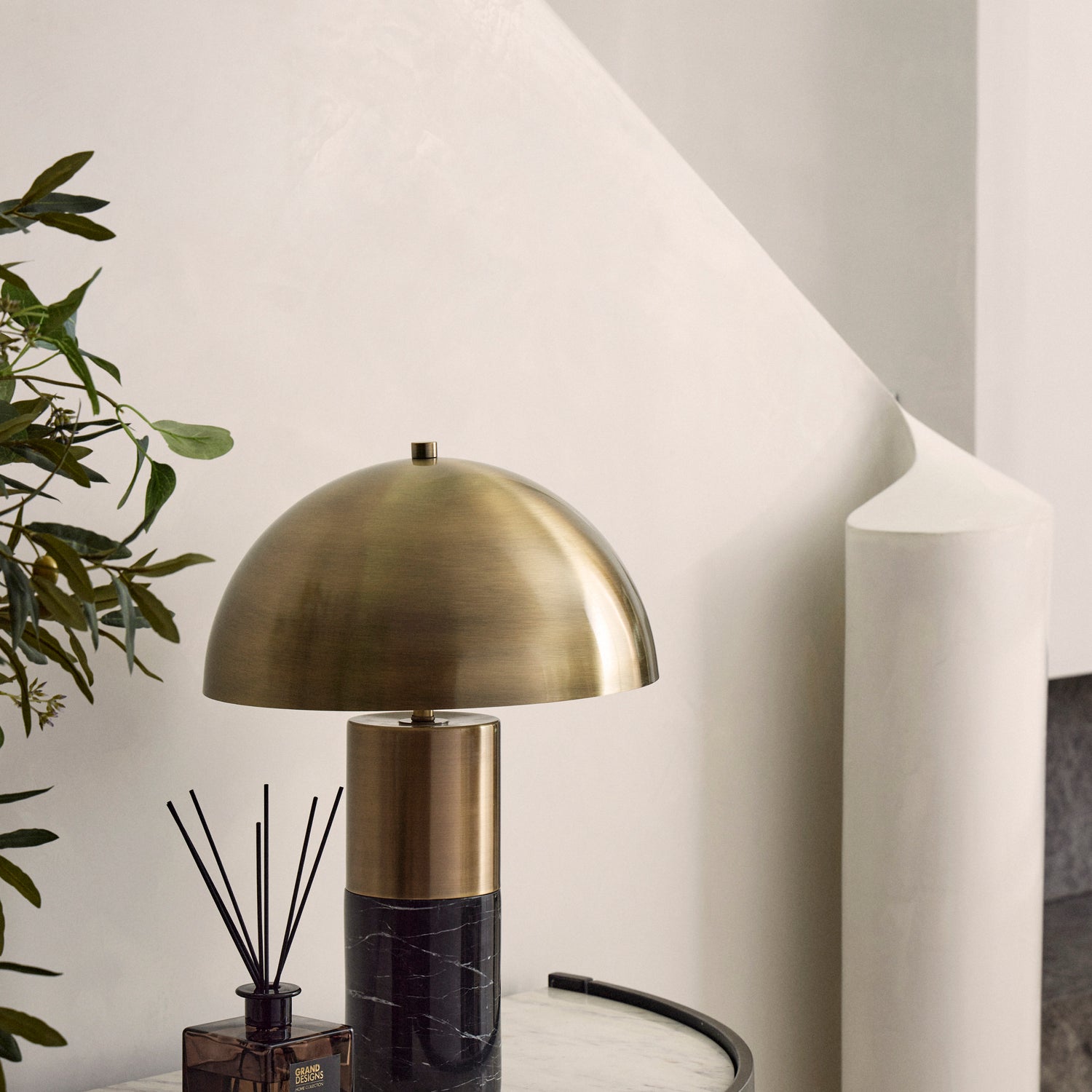 Grand Designs Bronze Plated Dome Table Lamp Antique Bronze