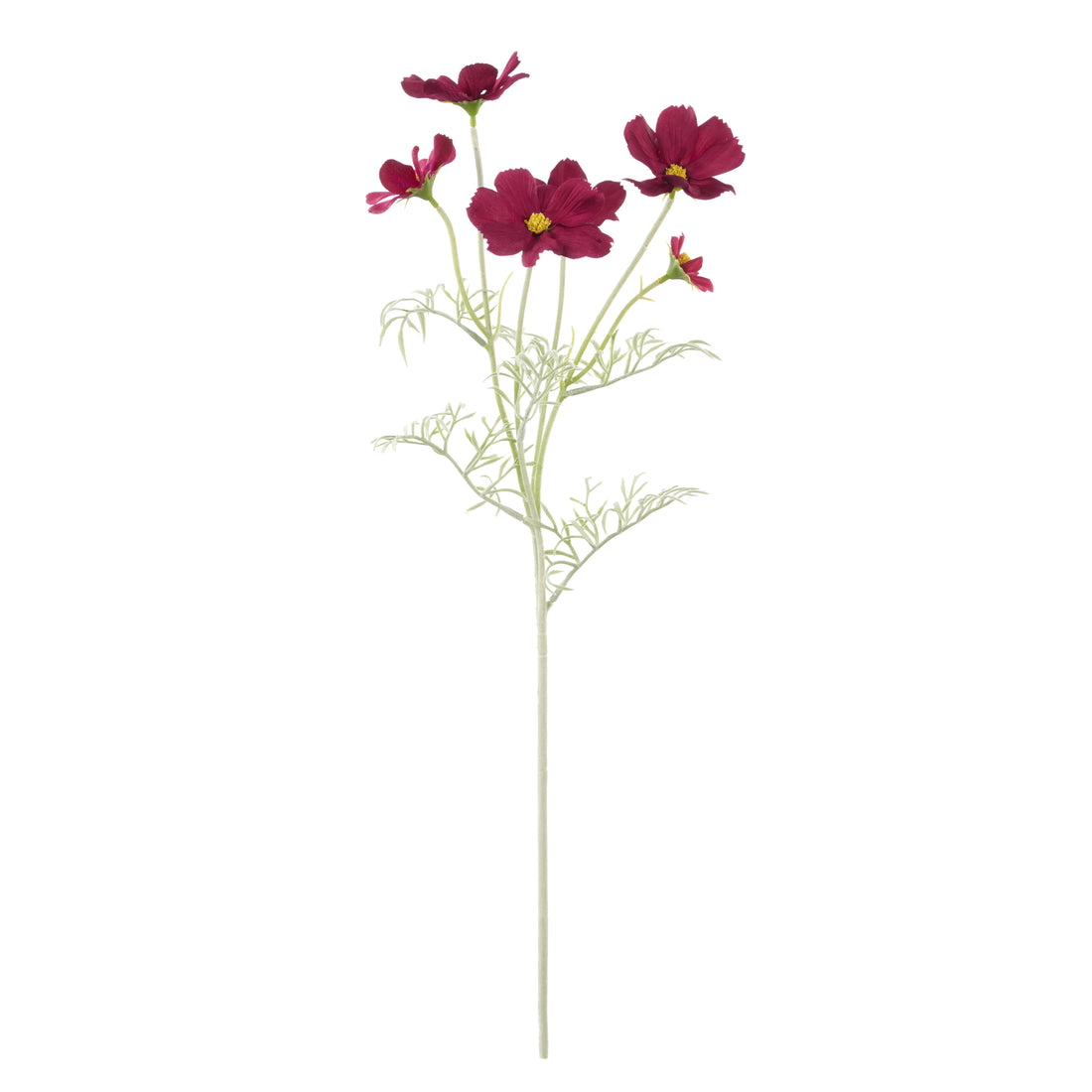Faux Cosmos Flower Spray | Burgundy - 62cm