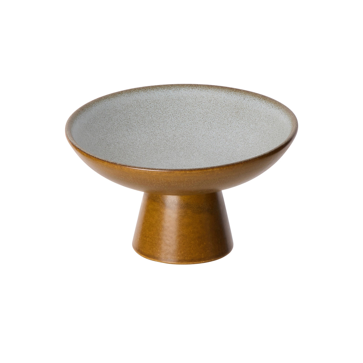 Davis &amp; Waddell Rafe Footed Serving Bowl Grey &amp; Brown