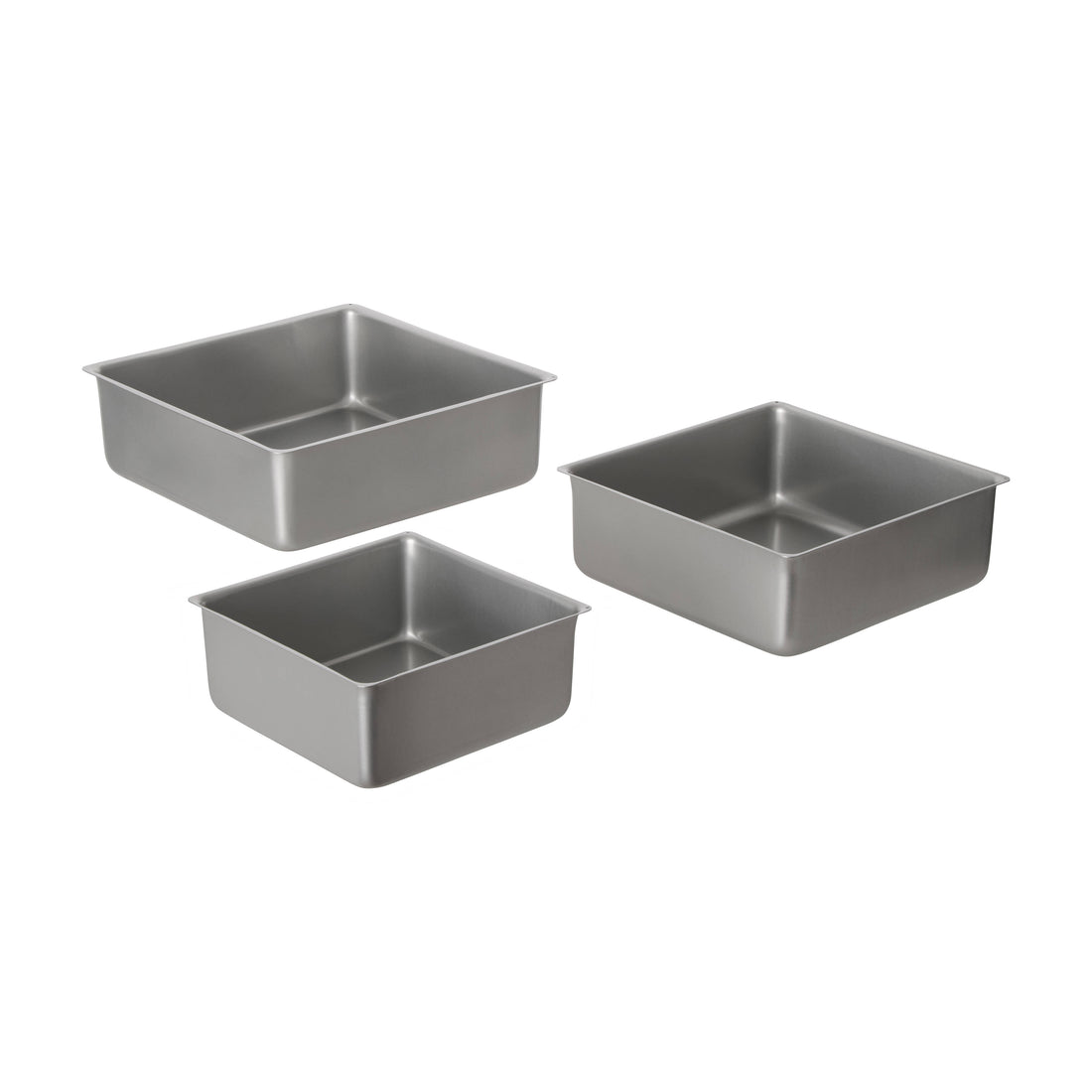 Davis &amp; Waddell Non-Stick Square Cake Pan Set  3pcs Set Cream