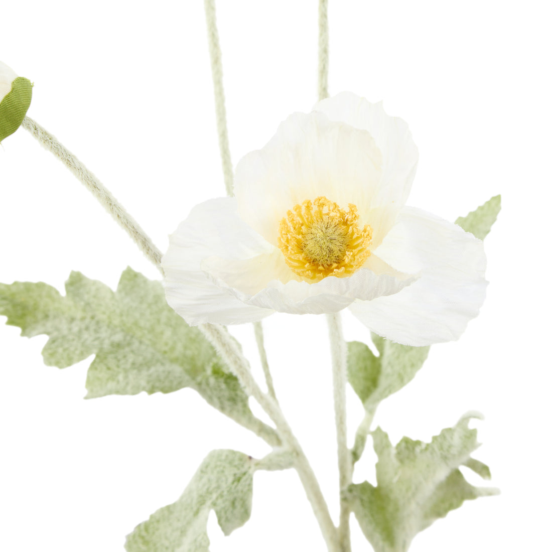 Faux Poppy Spray | Cream - 60cm