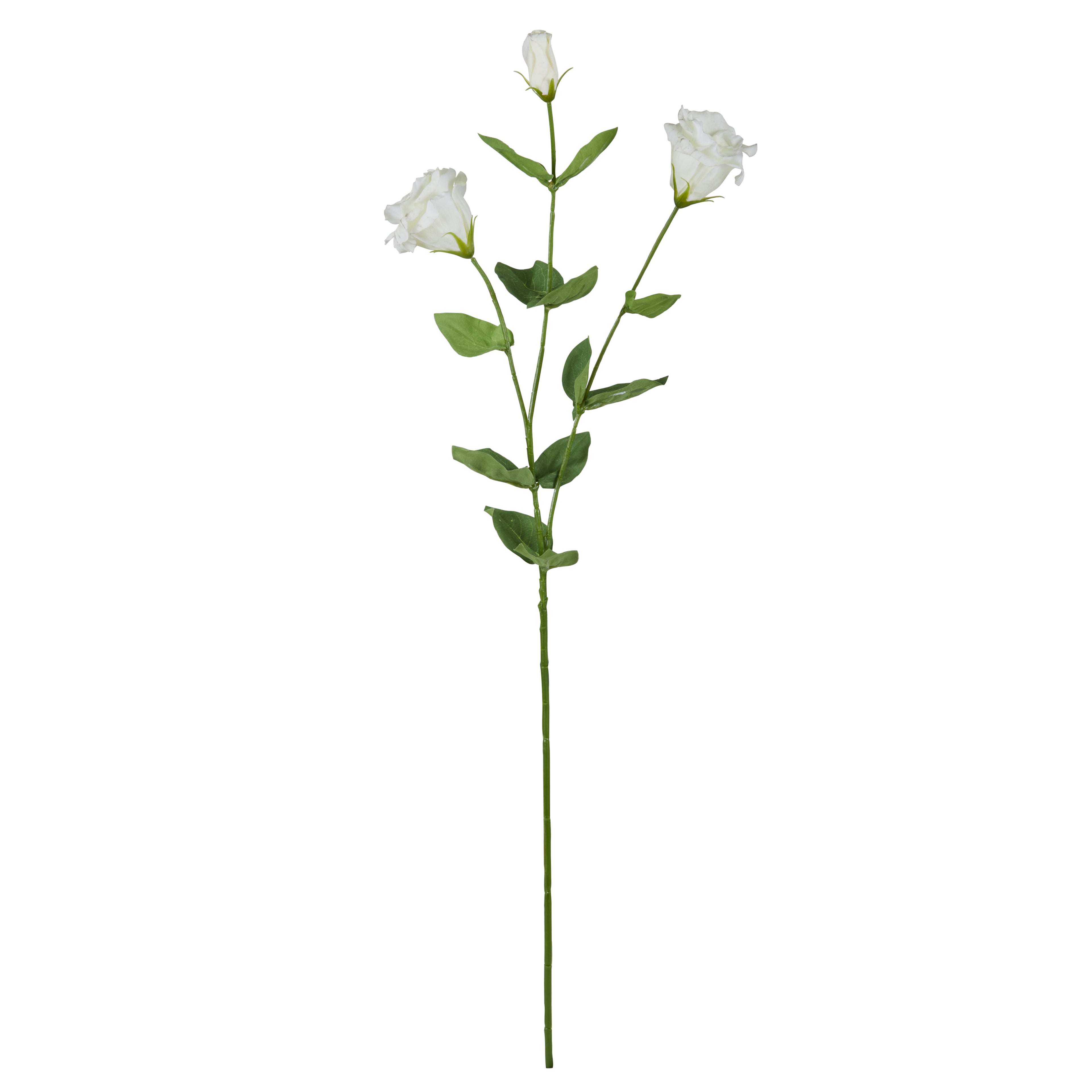 Faux Lisianthus Stem | White - 60cm