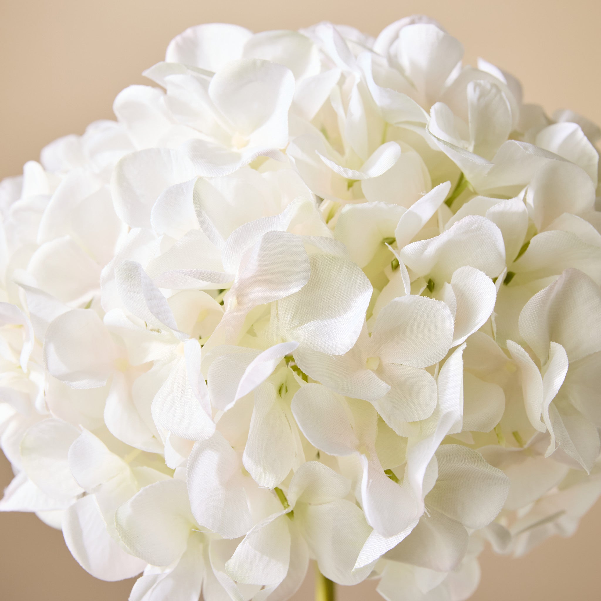 Faux Hydrangea Stem | White - 65cm