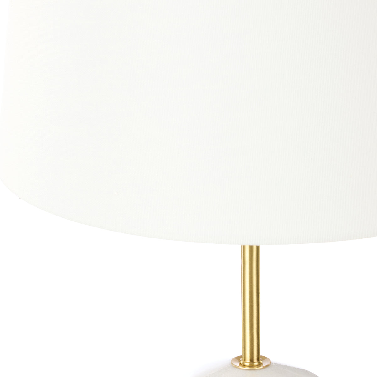 Amalfi Missouri Marble Table Lamp White &amp; Gold