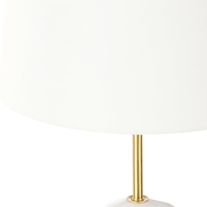 Amalfi Missouri Marble Table Lamp White &amp; Gold