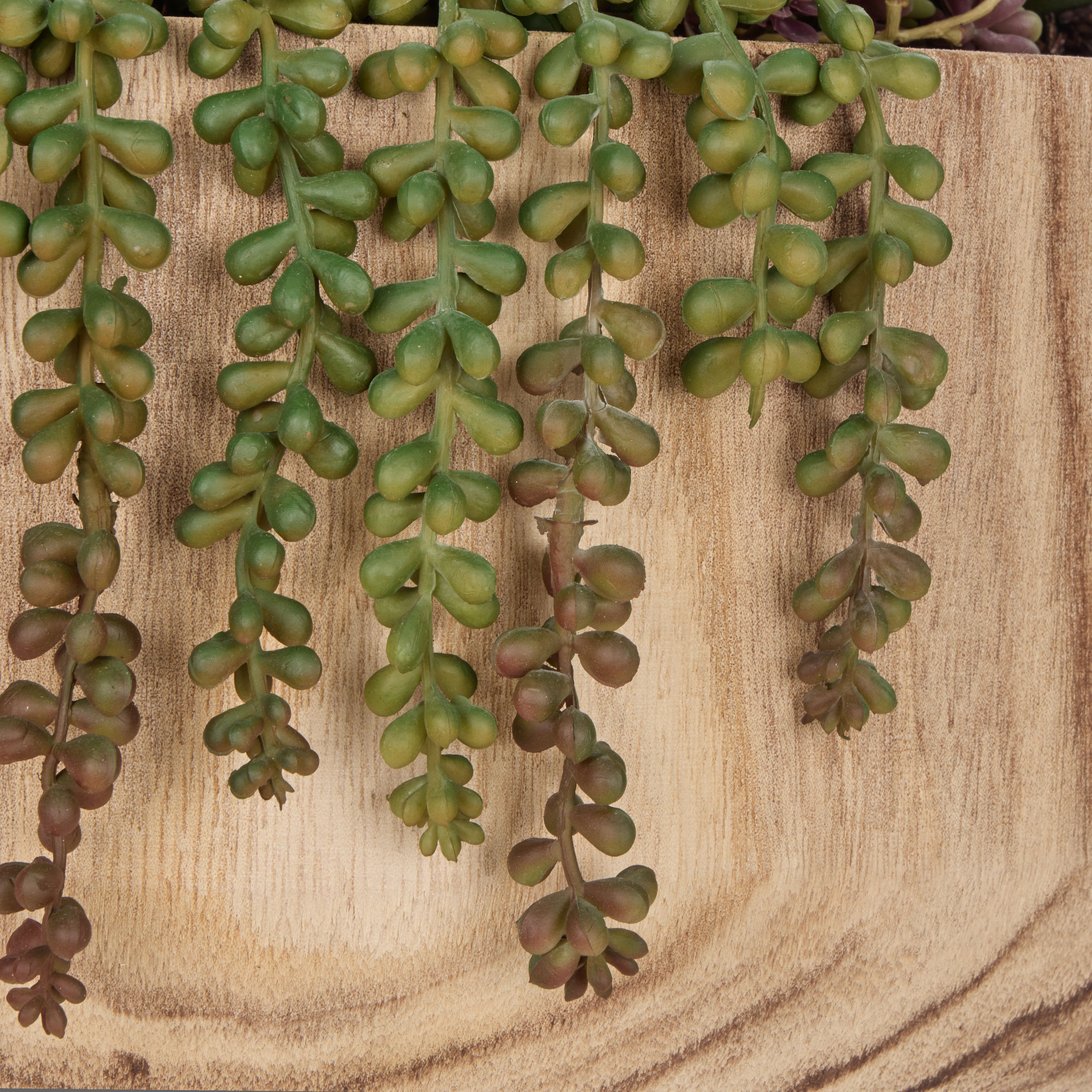 Faux Jelly Bean Sedum Mix - Dansk Bowl | Green -  37cm