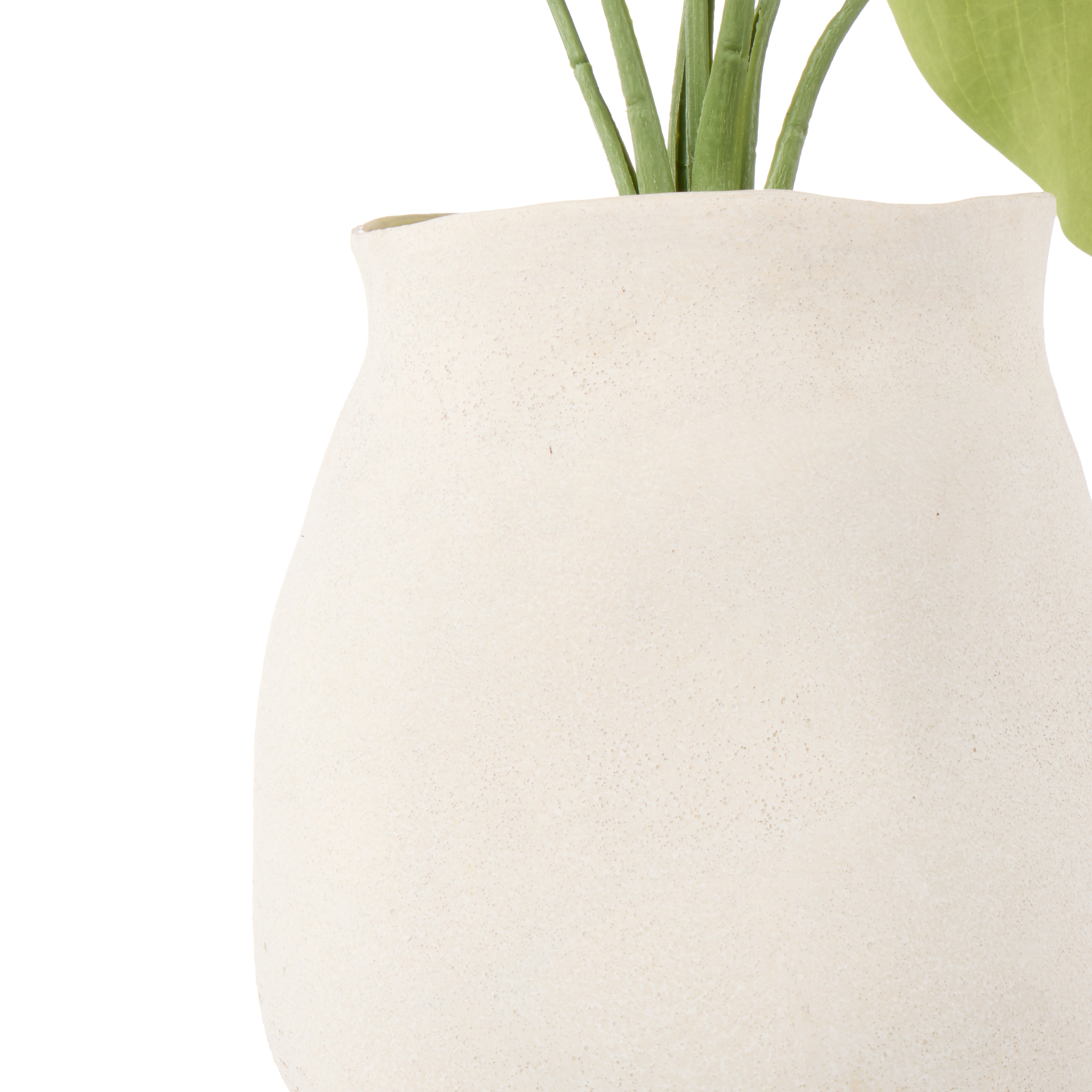 Faux Hosta Plant - Maliah Pot | Cream - 57cm