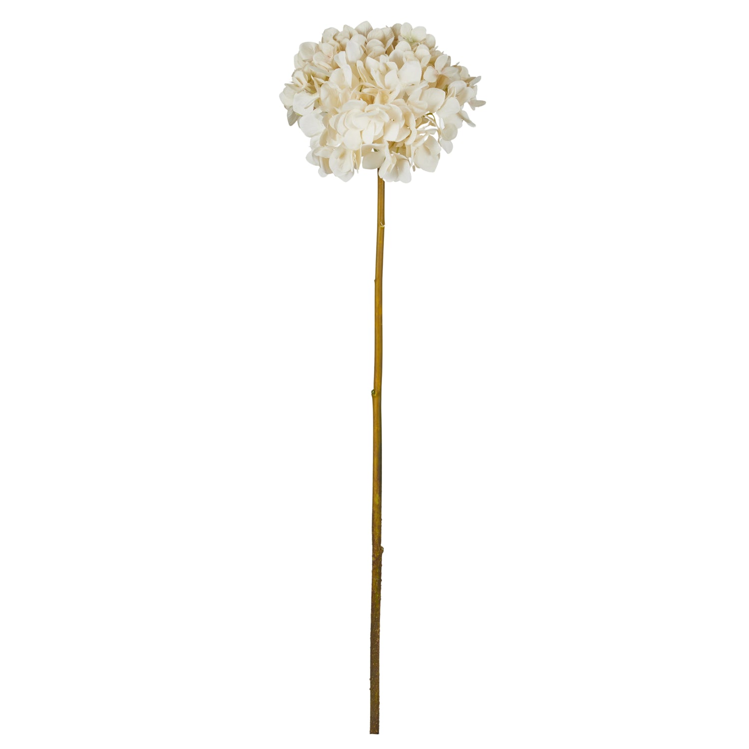 Faux Grand Hydrangea Stem | Cream - 68cm