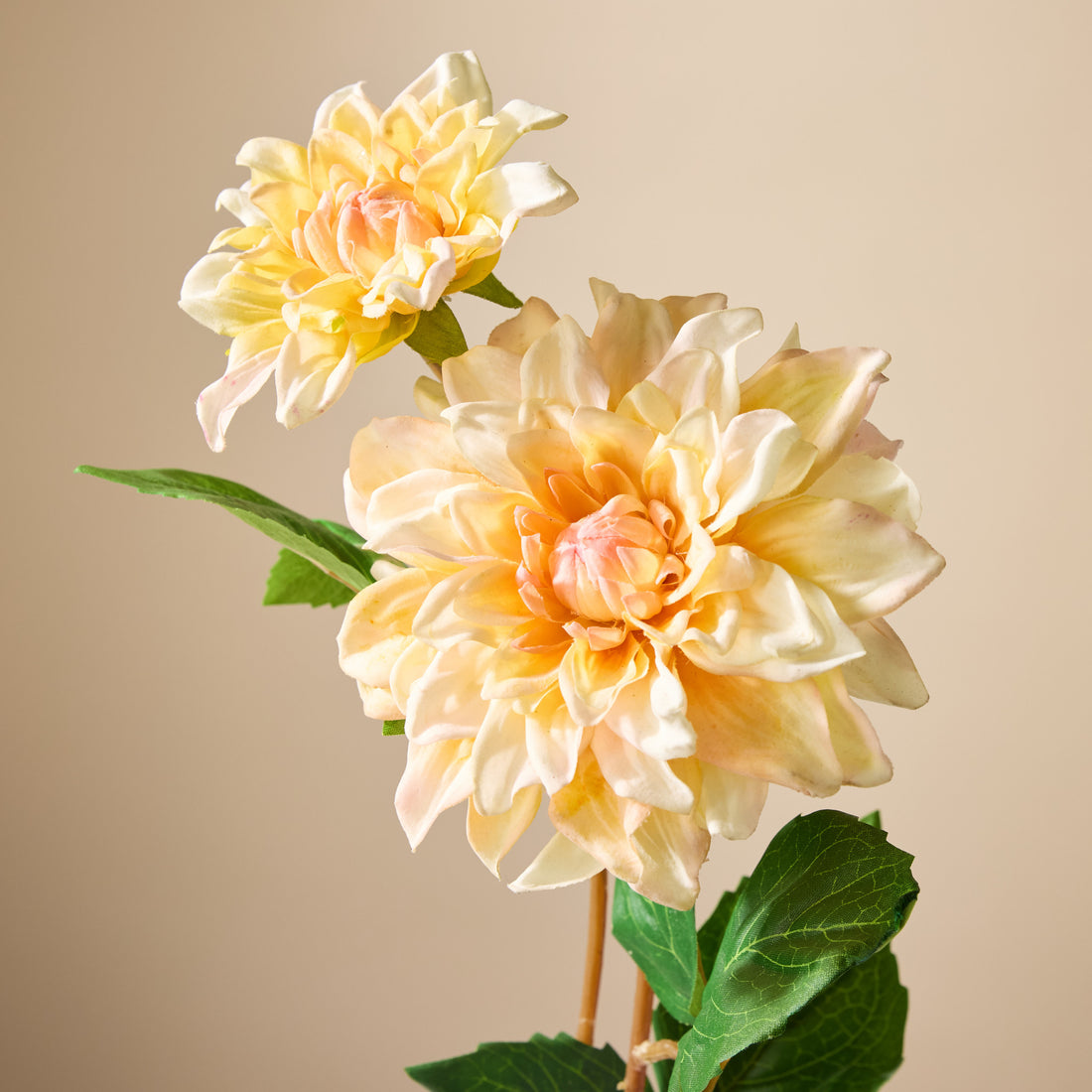 Faux Dahlia Bud Stem | Yellow - 60cm