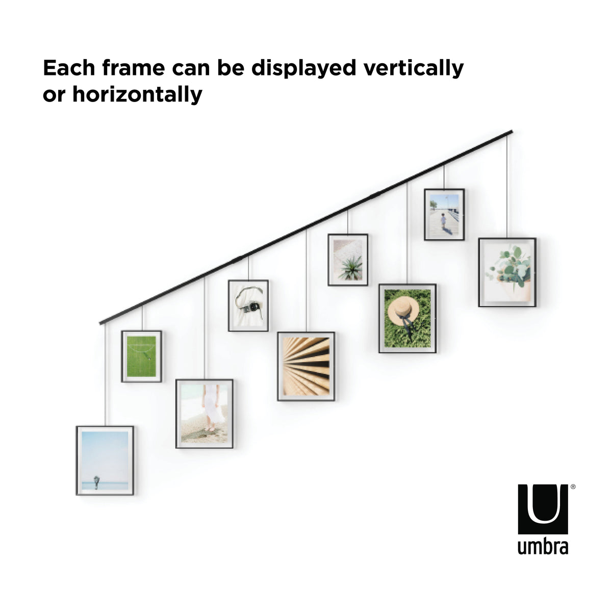 Umbra Exhibit Frame 9pcs Set Black