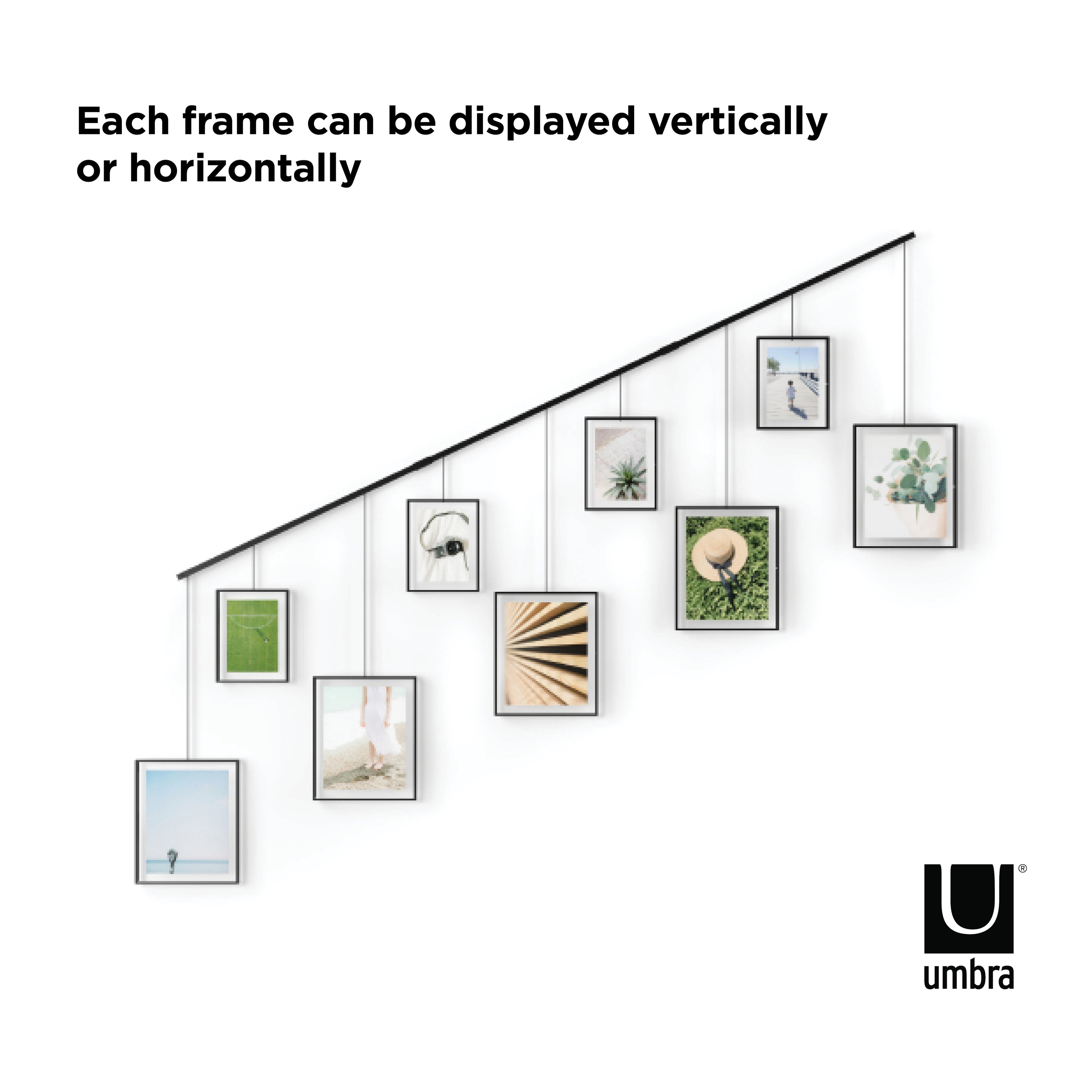 Umbra Exhibit Frame 9pcs Set Black