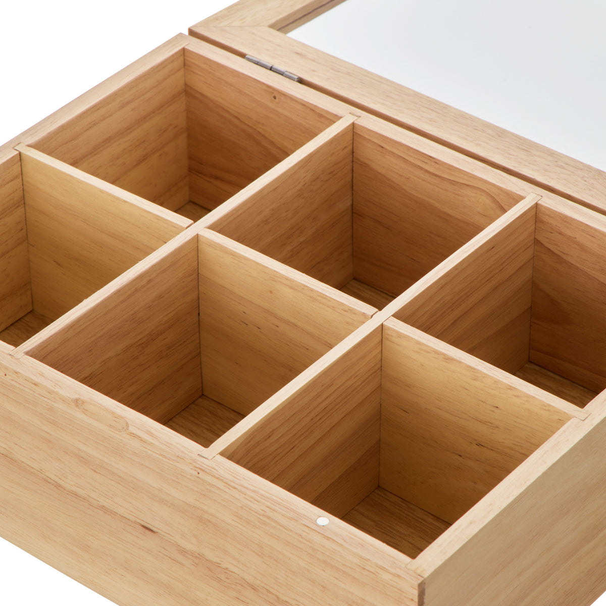 Leaf &amp; Bean Wooden Tea Box Natural