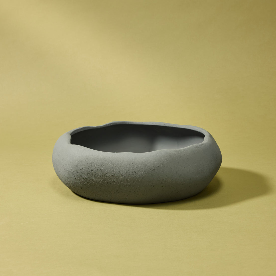 Lyon Organic Bowl Planter | Grey - 30cm