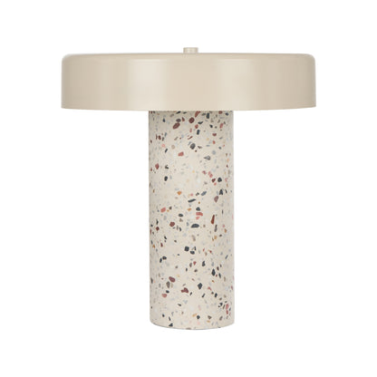 Amalfi Dario Terrazzo Table Lamp Multi-Coloured &amp; White