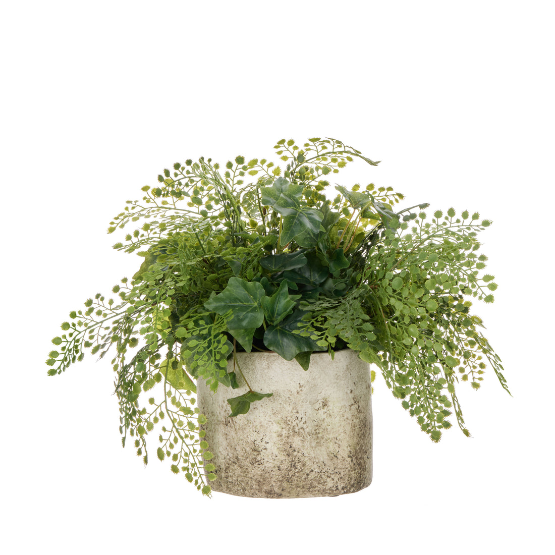 Faux Maiden Ivy - Edith Vase  | Green -  37cm