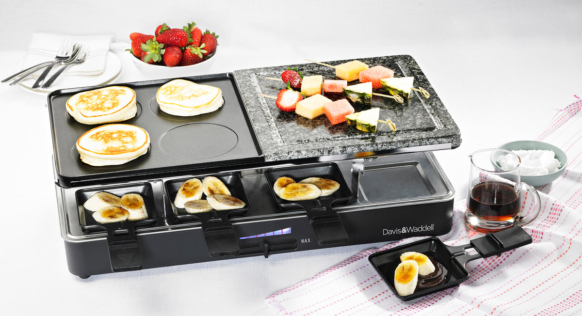 Davis &amp; Waddell 8 Person Electric Party Grill Black