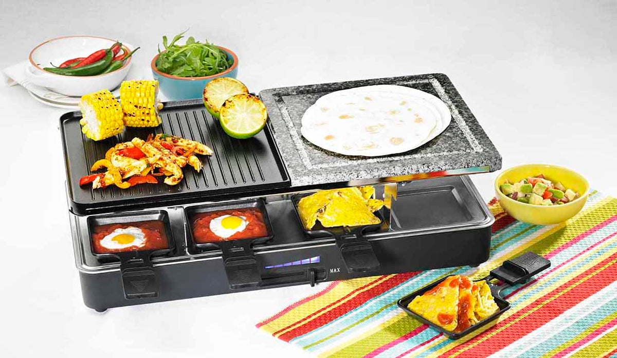 Davis &amp; Waddell 8 Person Electric Party Grill Black