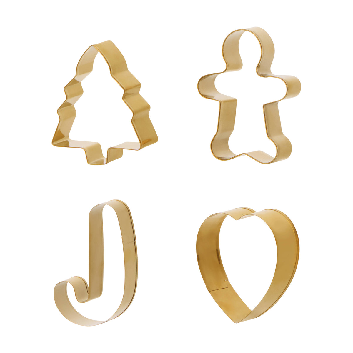 Davis &amp; Waddell Cookie Cutter 4pcs Set Gold