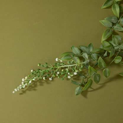 Faux Budding Hanging Bush - Garden Pot | 78cm
