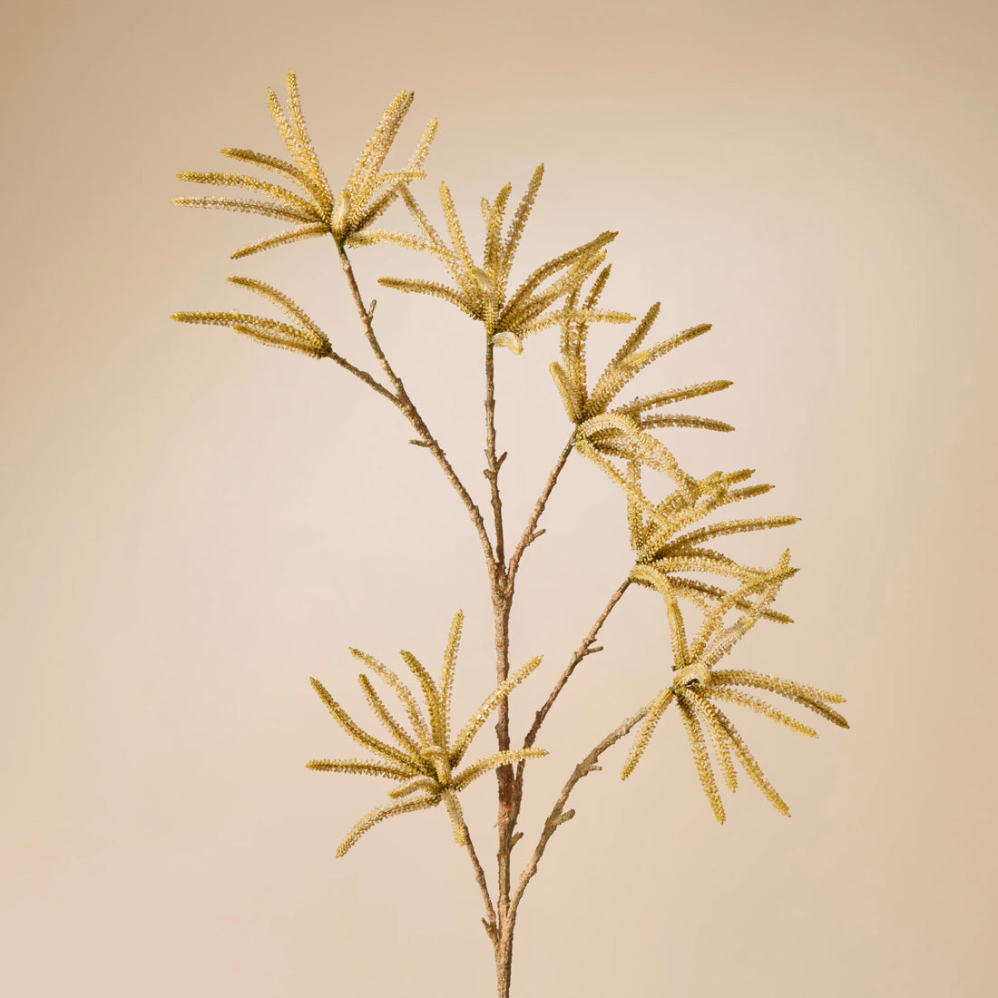 Faux Catkin Spray | Yellow - 86cm