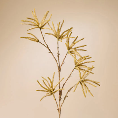 Faux Catkin Spray | Yellow - 86cm