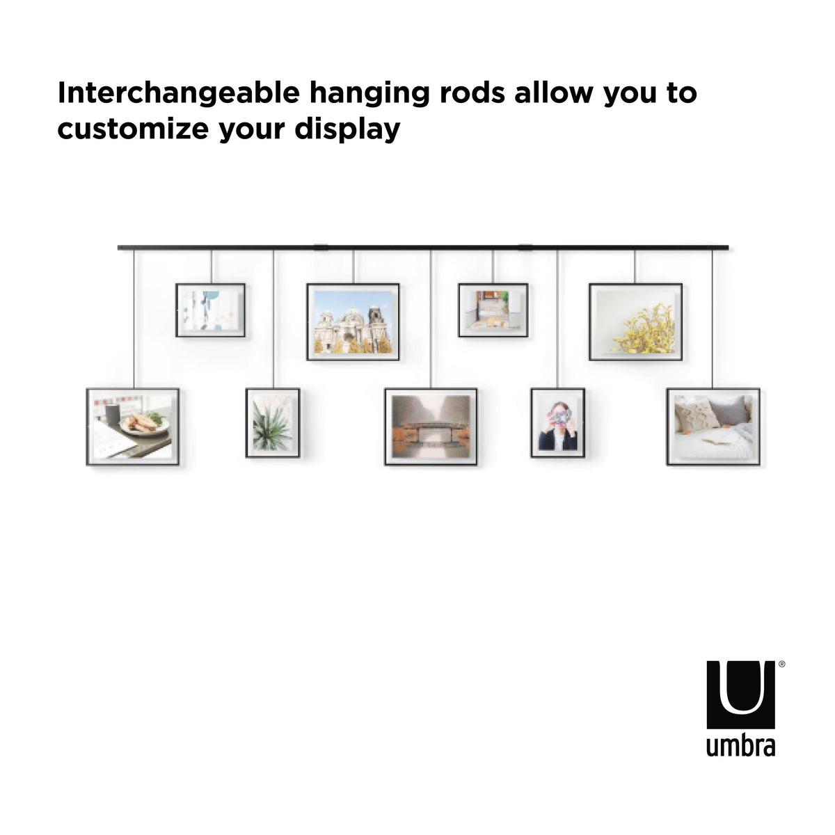 Umbra Exhibit Frame 9pcs Set Black