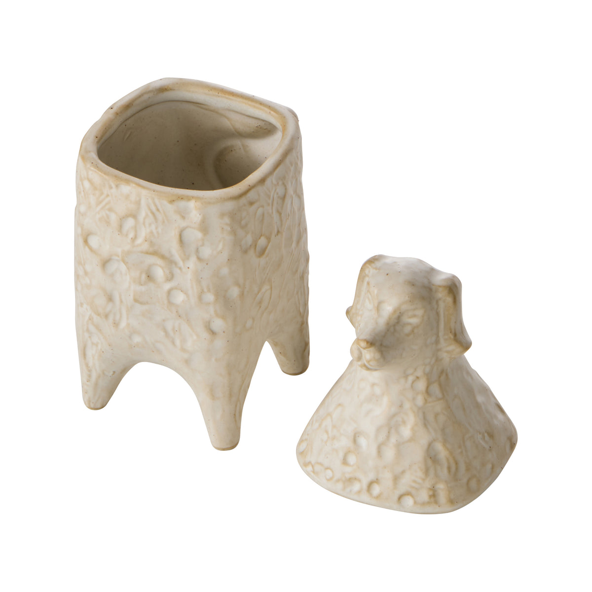 Amalfi Ari Dog Jar Off White Reactive