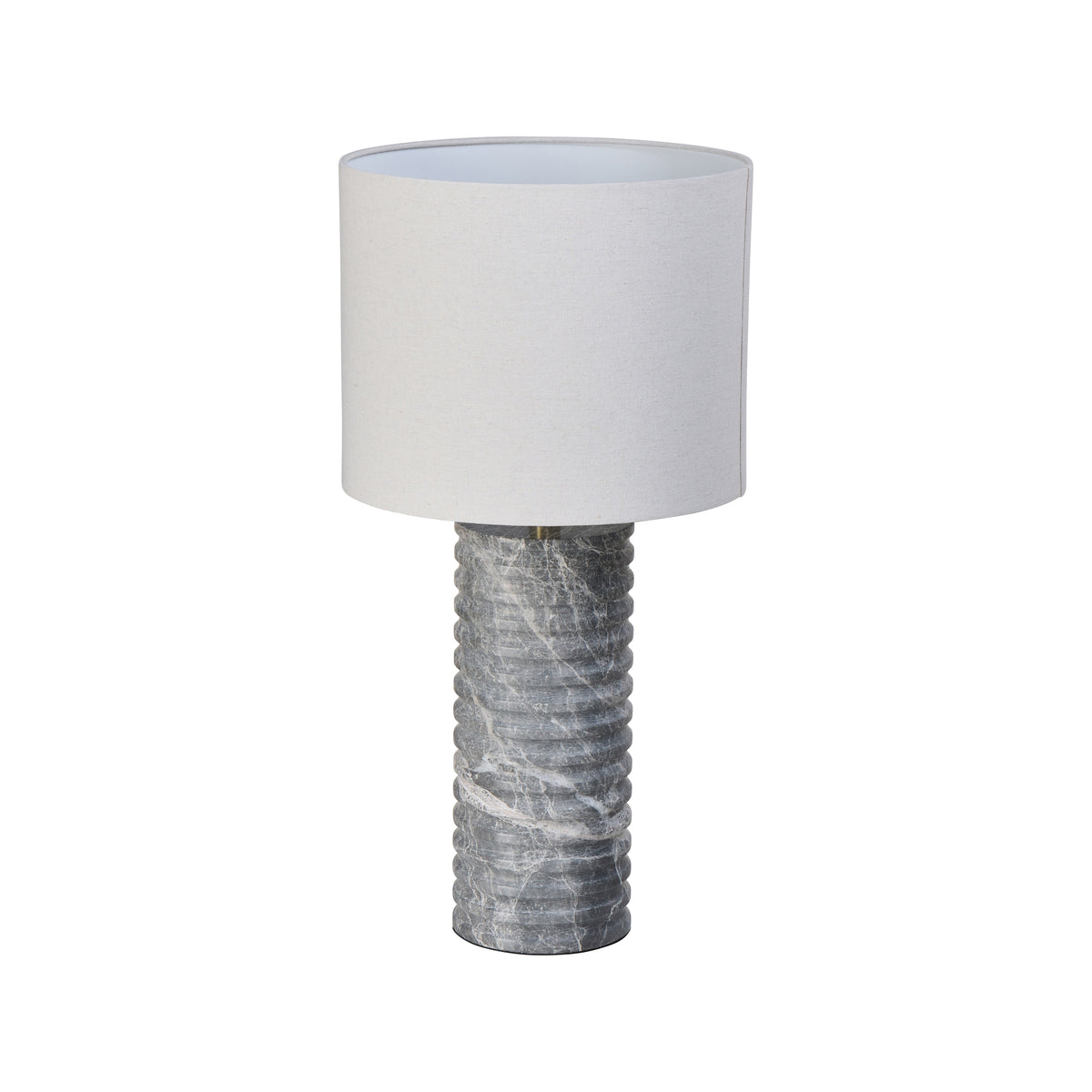 Grand Designs Harlen Table Lamp Grey &amp; Natural