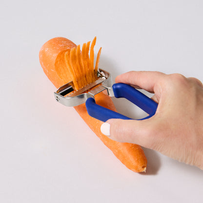 SVNA Stainless Steel Blade Y Julienne Peeler Blue