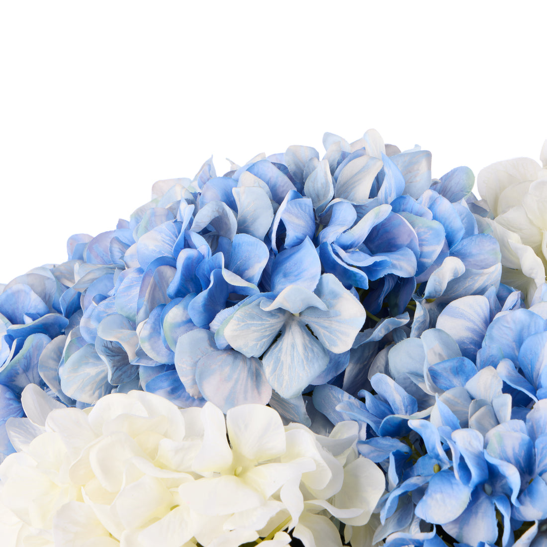 Faux Hydrangea Mix - Dahlia Bowl | Blue &amp; White - 38cm