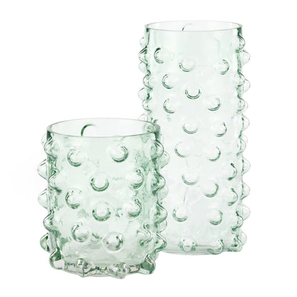 Amalfi Sissy Glass Bubble Vase Large Light Green