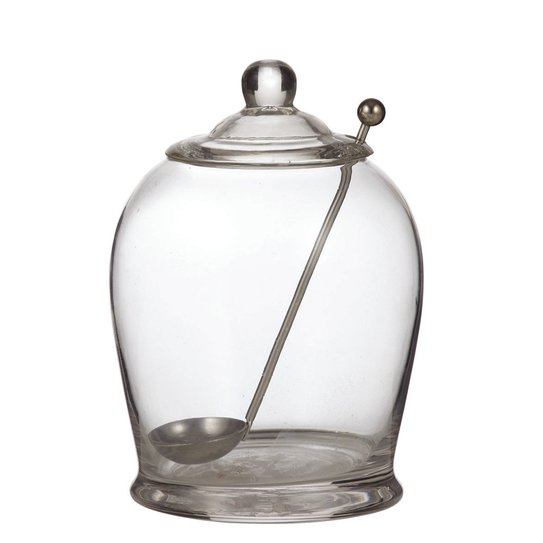 Davis &amp; Waddell Olive Jar with Spoon Clear &amp; Stainless Steel
