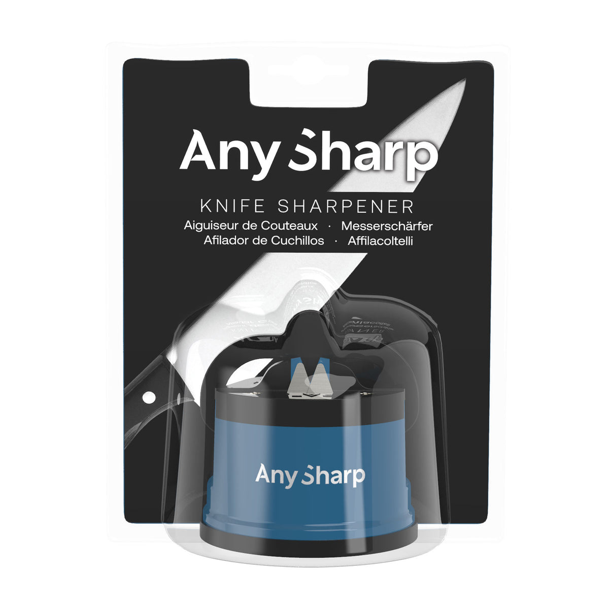 AnySharp Classic Knife Sharpener Blue &amp; Black