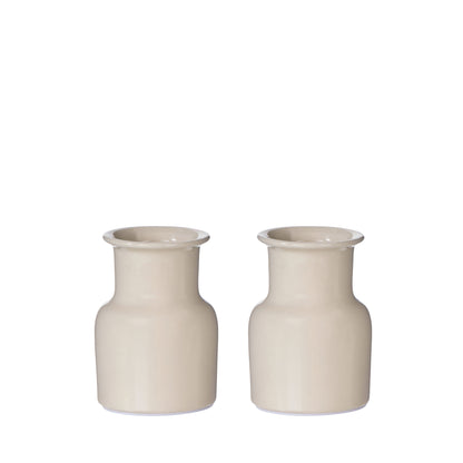 Nani Vase 2pcs Set| Oat -  10.5cm