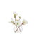Faux Mini Magnolia - Sphere Vase | White - 16cm
