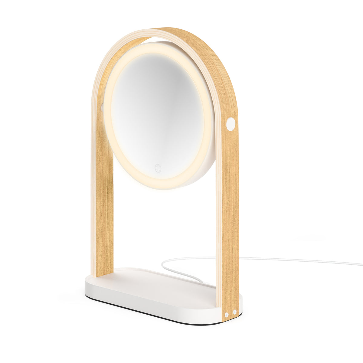 Umbra Bellwood LED Vanity Mirror White &amp; Natural